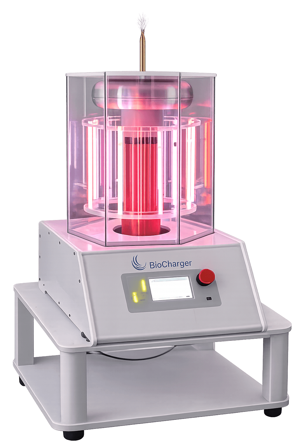 BioCharger subtle energy wellness device with Tesla coil at CareHarmony Medspa