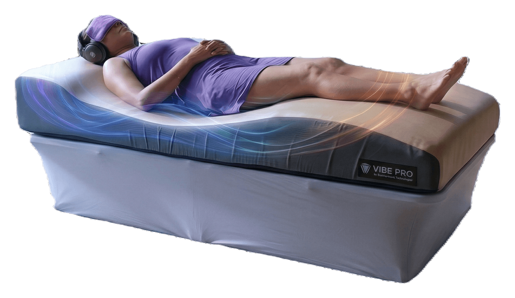 V.I.B.E. Pro vibroacoustic sound therapy bed at CareHarmony Medspa